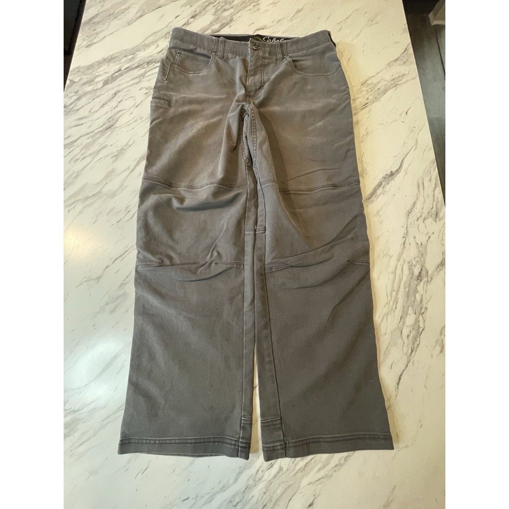Cabela's Men's Gray Outdoor Pants Size 32x30. Classic Fit. Fits 34x27.